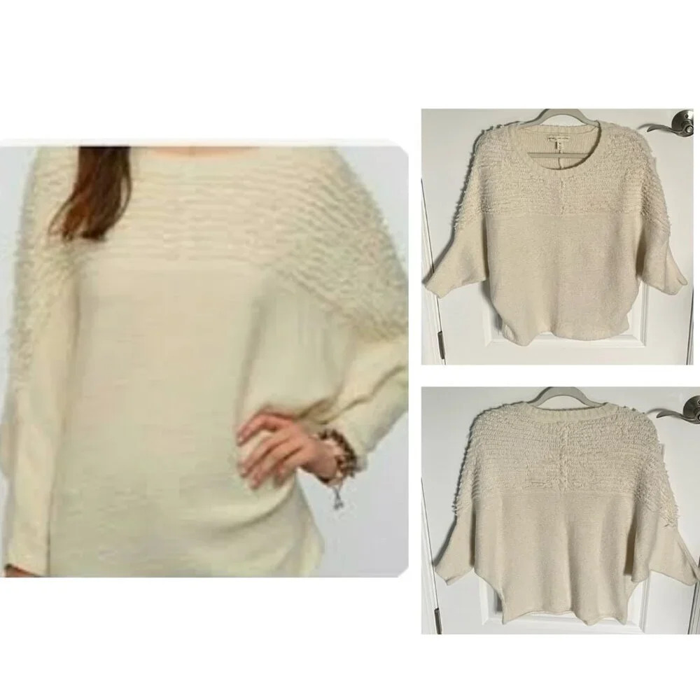 Staring at Stars Cream Batwing Sweater 29514
